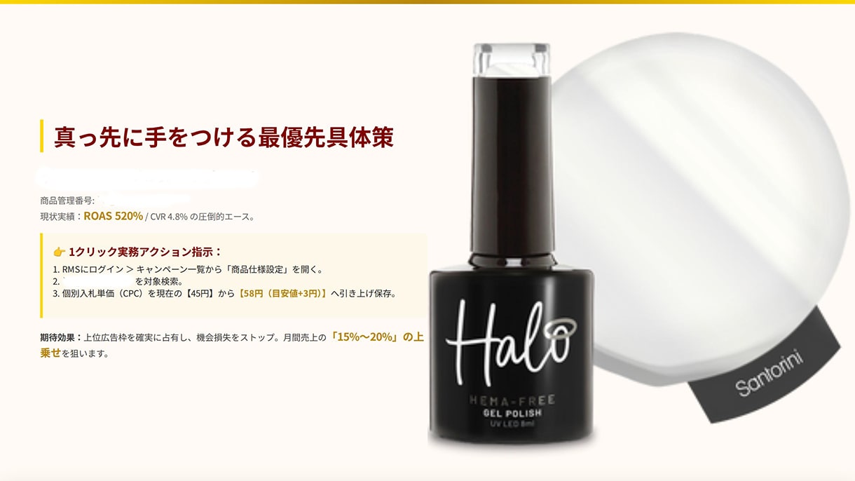 開始記念割！楽天RPP広告の運用代行します 診断・指示・入力まで全部お任せ。手間ゼロの楽天RPP改善 イメージ5