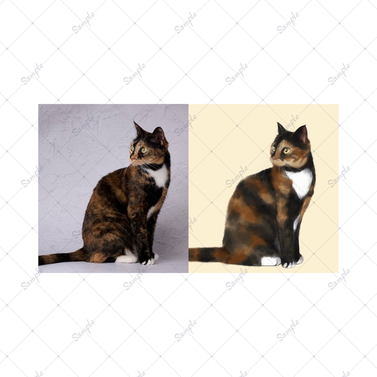 写真から可愛いリアルなペット似顔絵を描きます 可愛いペットのSNSアイコンやオリジナルグッズ制作に！ イメージ4