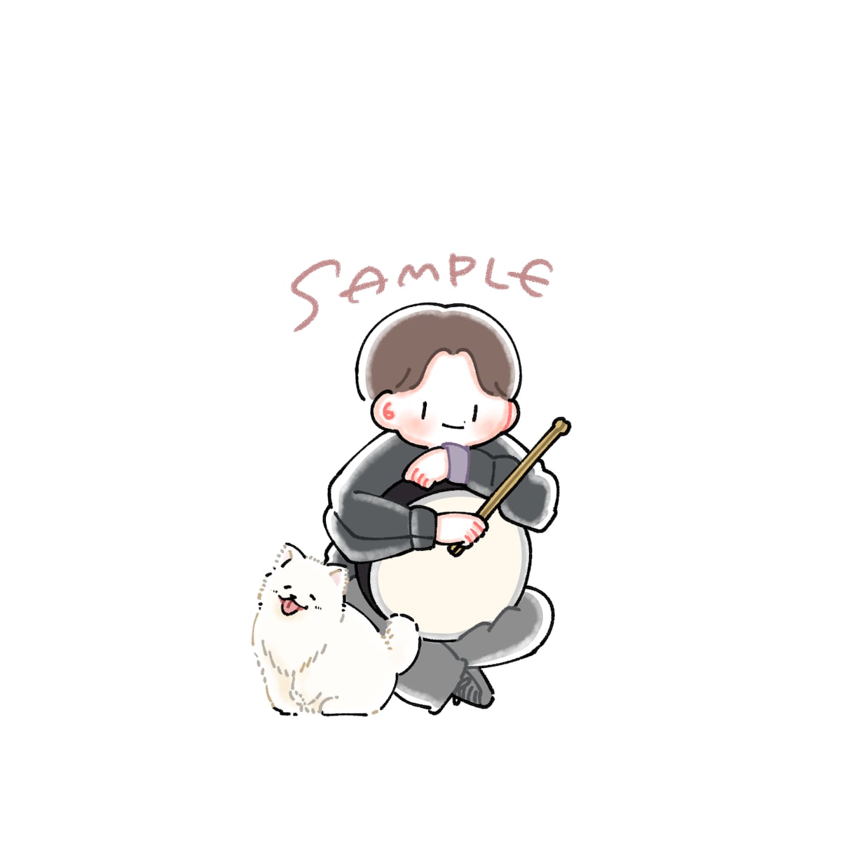 ゆるかわ♡ほっこりするイラストをお描きします SNSやブログ、プレゼントなどに！ イメージ1