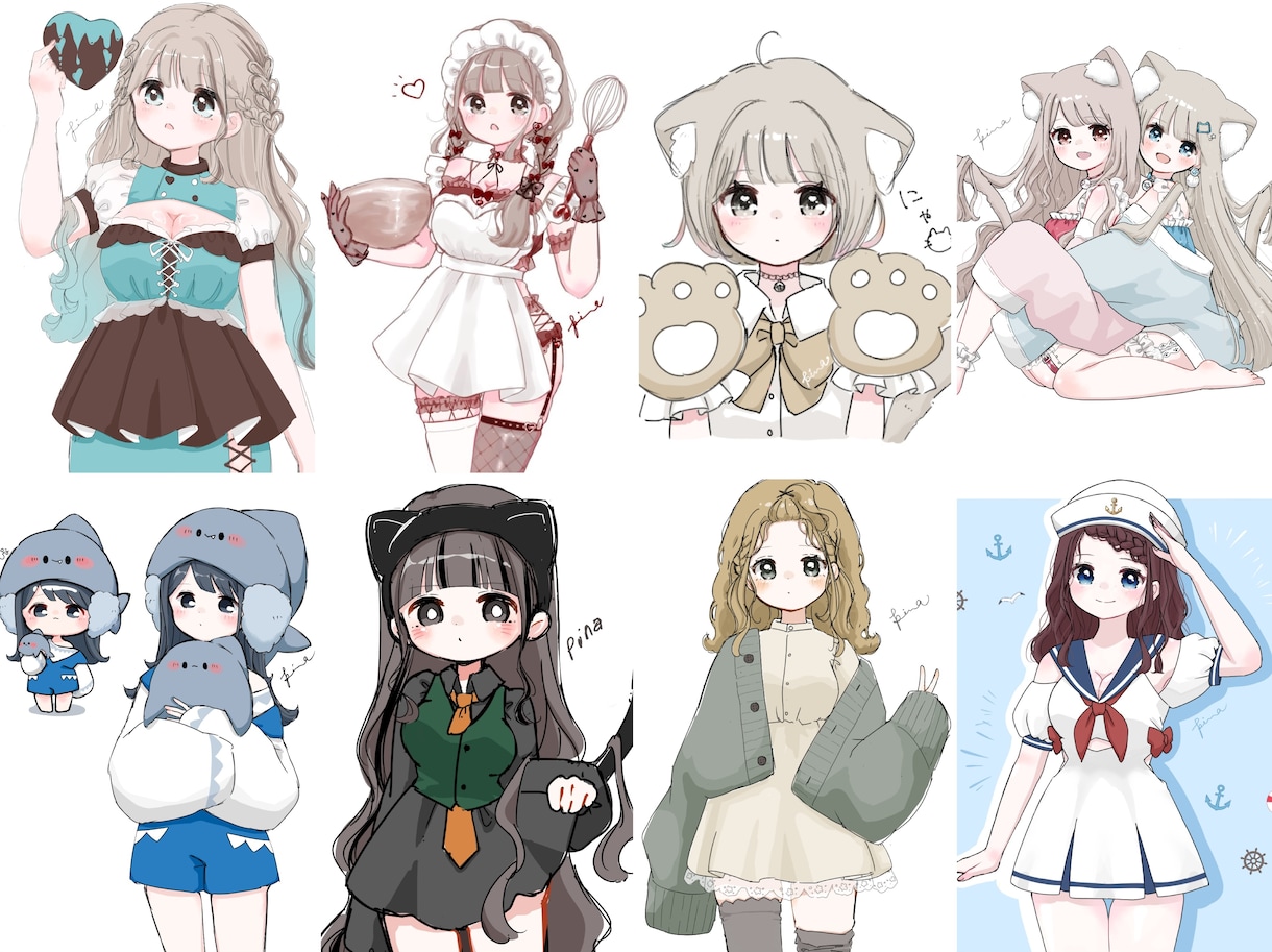 既存絵をお好きなビジュに！カスタムイラスト描きます お好みの元絵をビジュアルチェンジしてあなただけのイラストに！ イメージ7