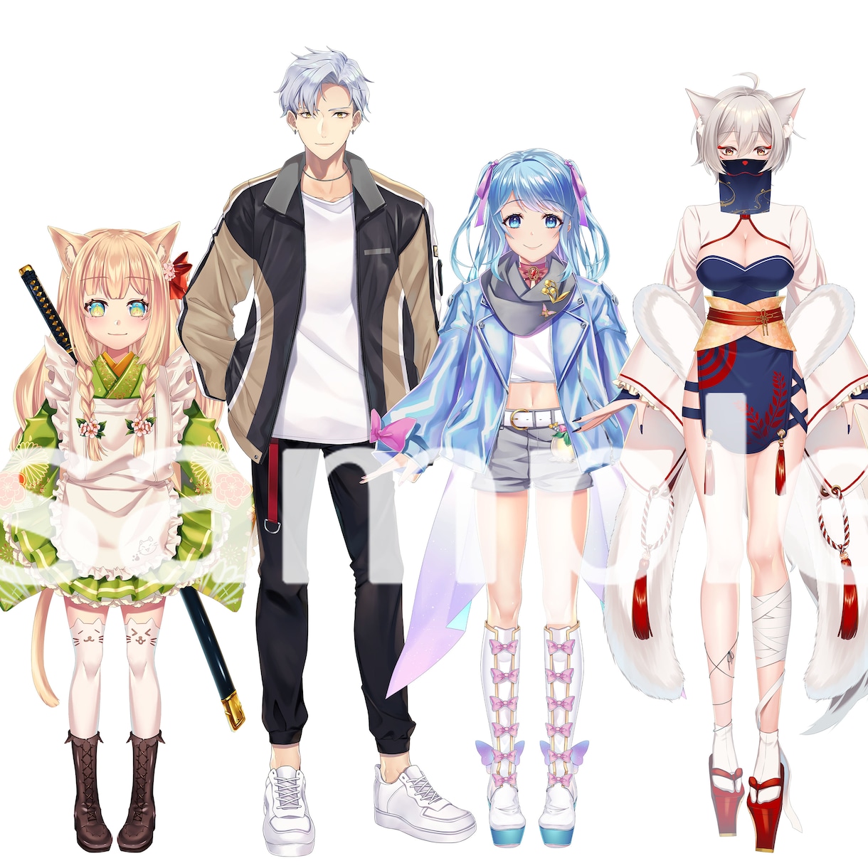 背景ありイラストやキャラクターデザインお描きします SNSアイコン・立ち絵・表紙イラストなど イメージ3