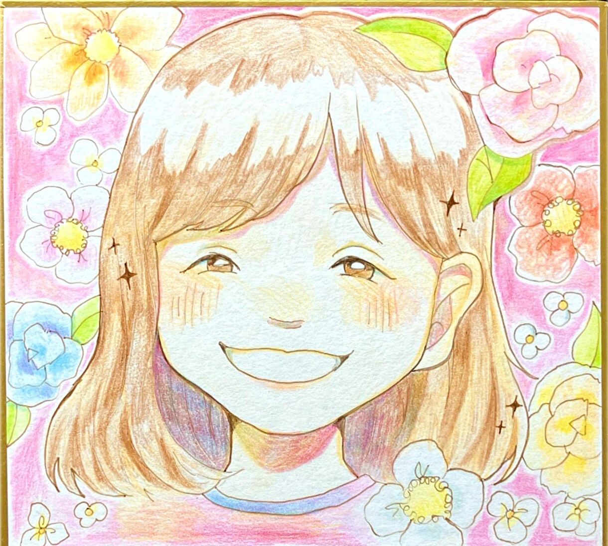 ほっこり暖かい色合いの似顔絵を描きます 色鉛筆でほっこり似顔絵を描きます♪ イメージ3
