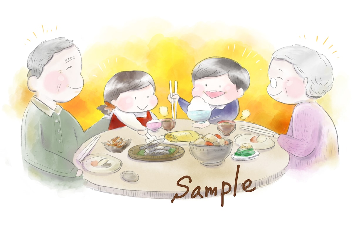 ほんわか優しいイラスト描きます 地域の会報、チラシなどに優しい印象を与えるイラストです。 イメージ1