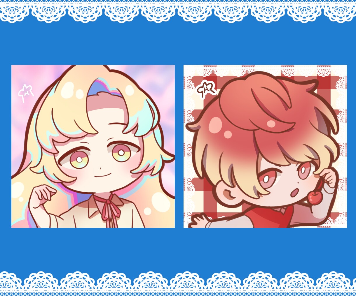 SNSアイコンを描きます 可愛らしいSDキャラクターのイラストを制作します イメージ4