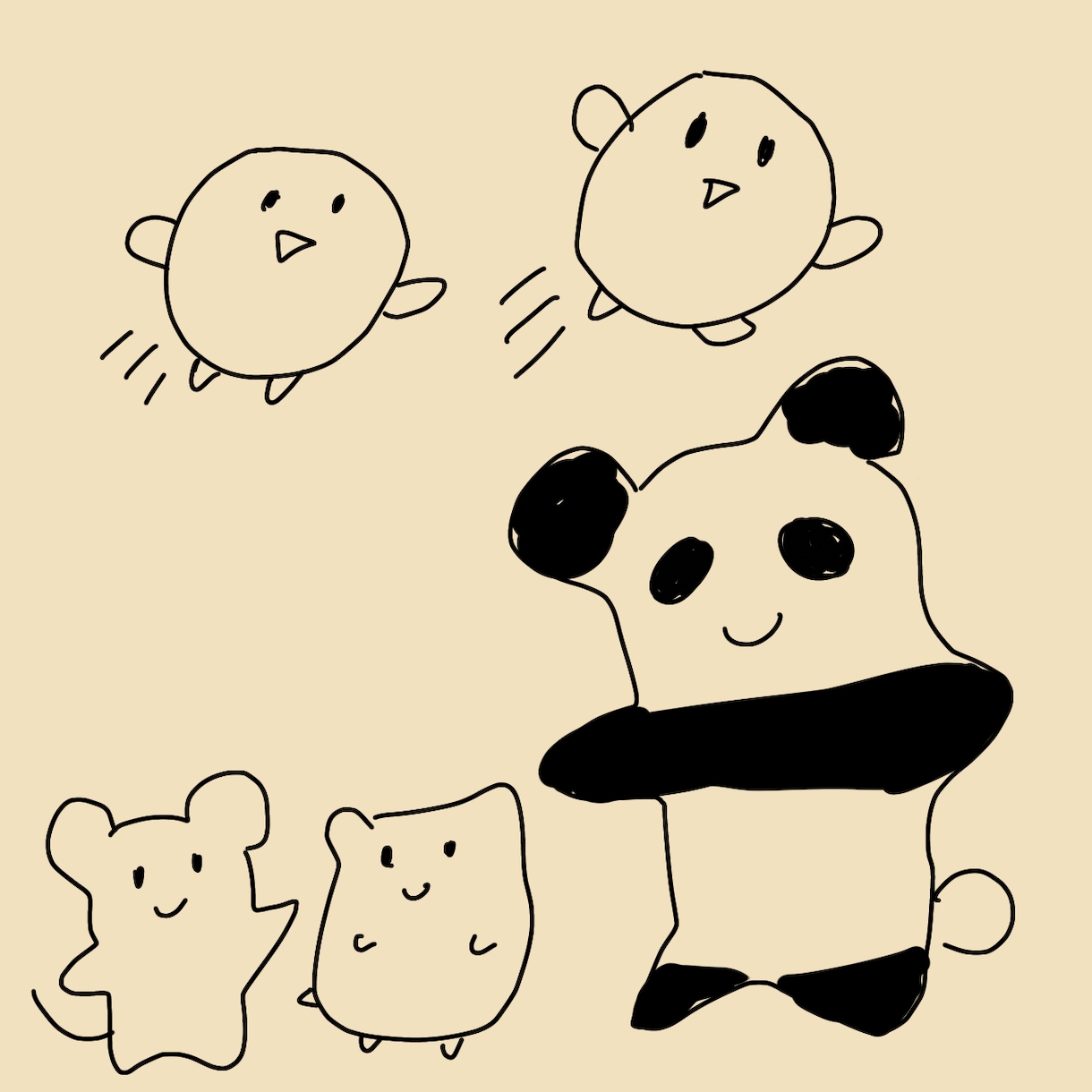商用OK！ゆるへたイラストなんでも描きます どんなシチュエーションどんな用途でも物、人、動物なんでもOK イメージ5