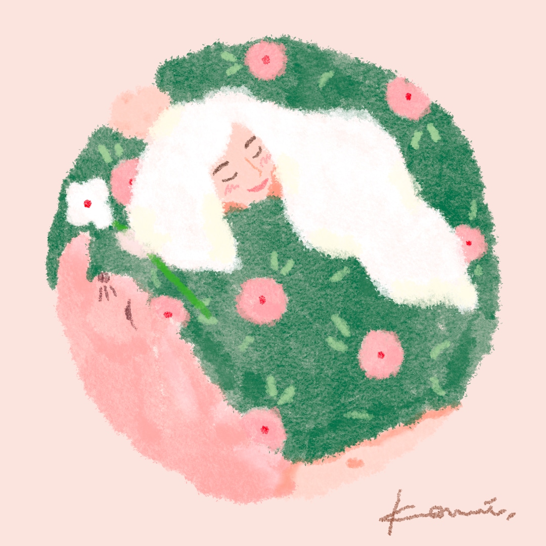 ふんわり抽象的なかわいいイラストを描きます SNS／ブログ／プロフィール用似顔絵アイコンイラスト イメージ2