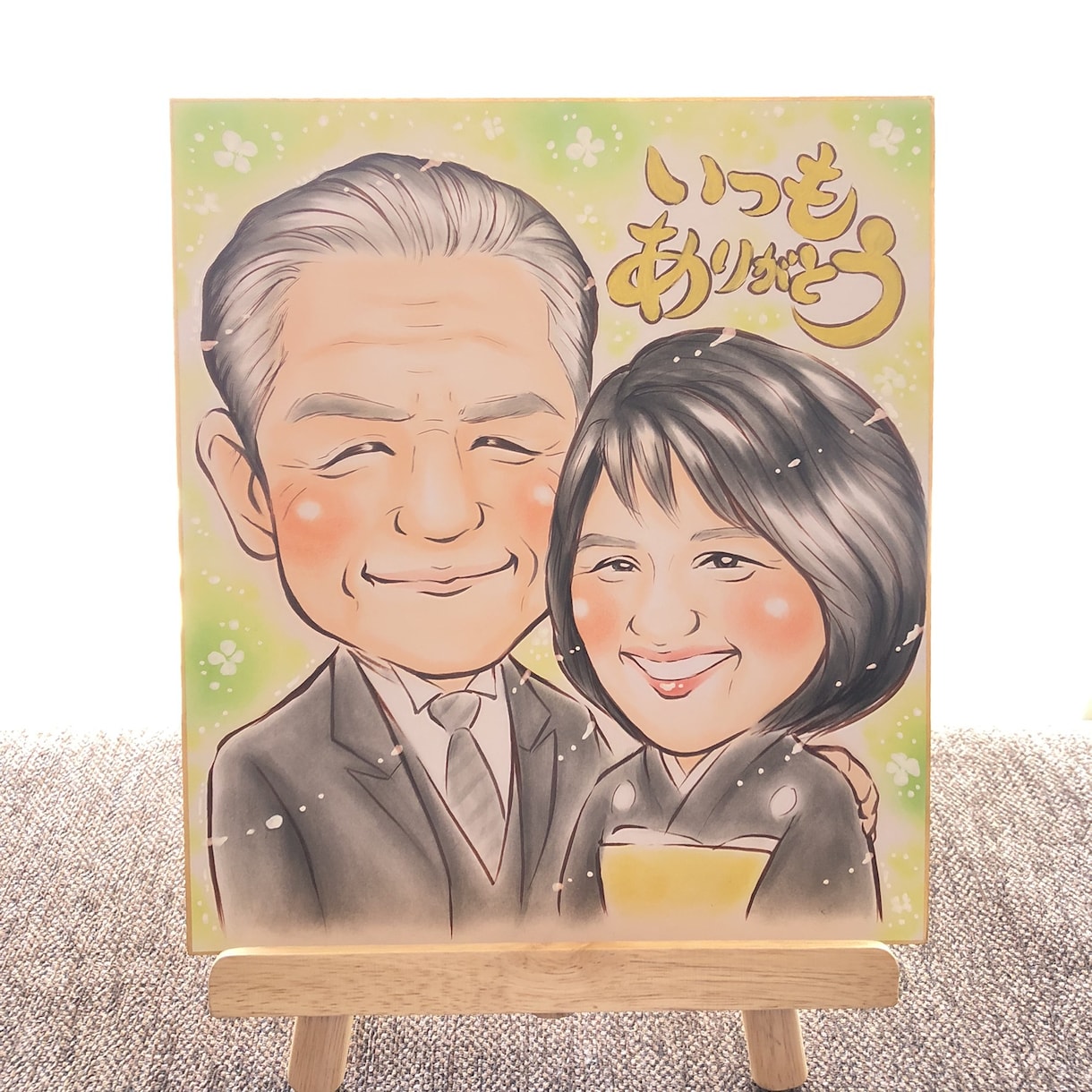 色紙サイズ★綺麗に包装して発送致します ★プレゼントに人気です★還暦祝いや結婚式のウェルカムボード イメージ2