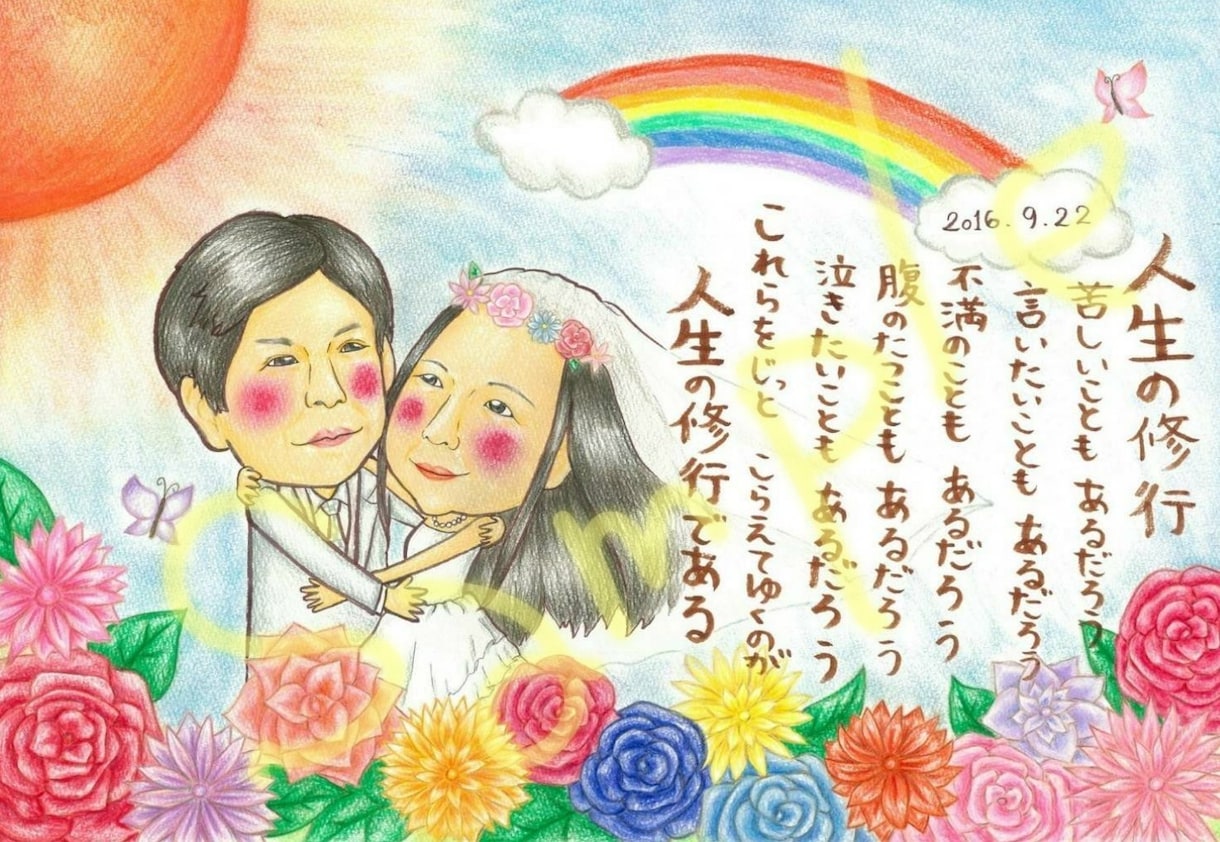 ウェルカムボードお描きします 大切な日のお出迎えにかわいいイラストを♪ イメージ7