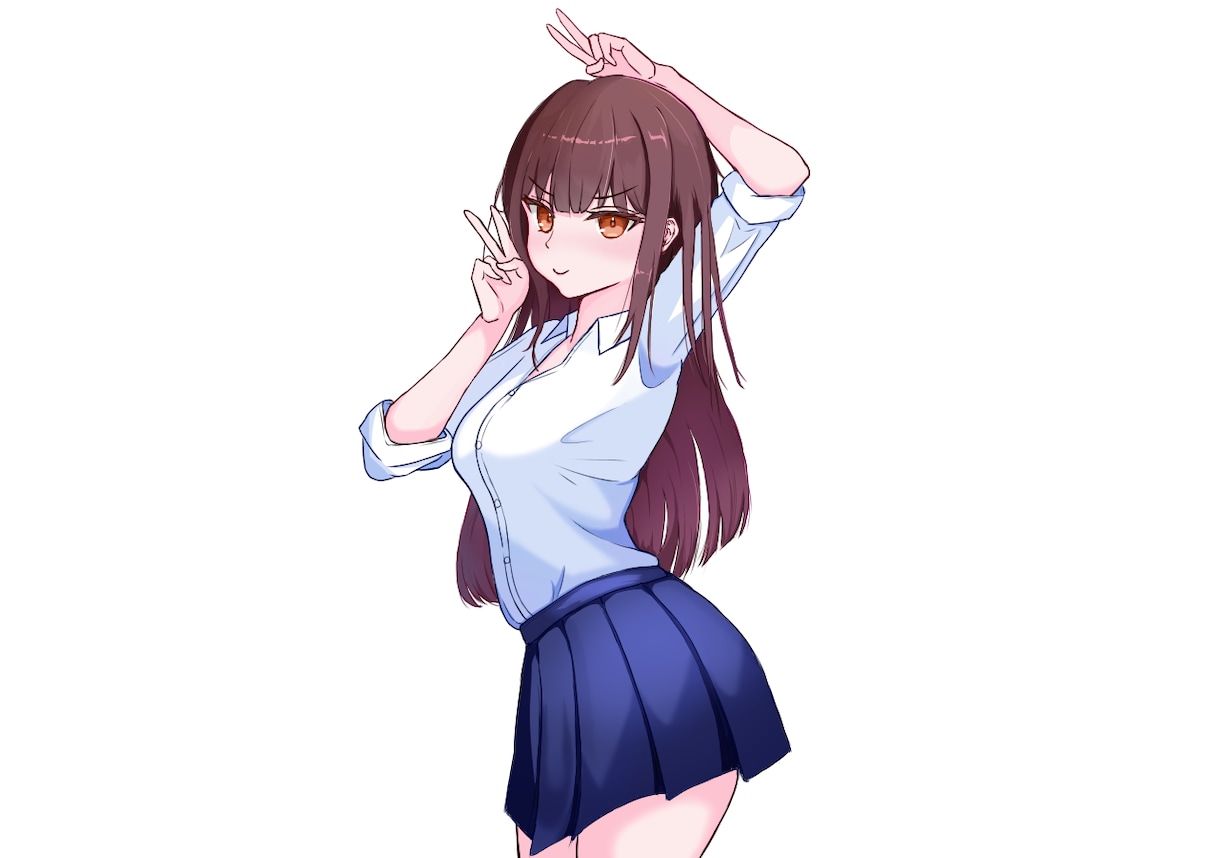 女の子のイラスト描きます 是非お気軽にお問い合わせください！ イメージ5