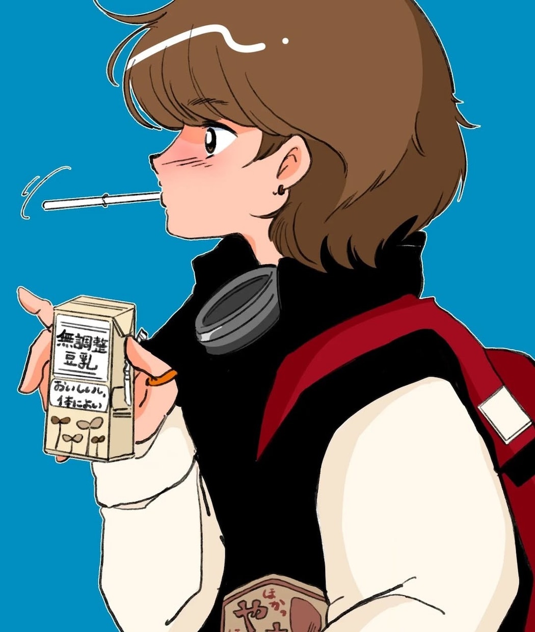 人物のイラストを作成します ポップで親しみやすく、アイコンなどSNS利用にぴったりです。 イメージ1