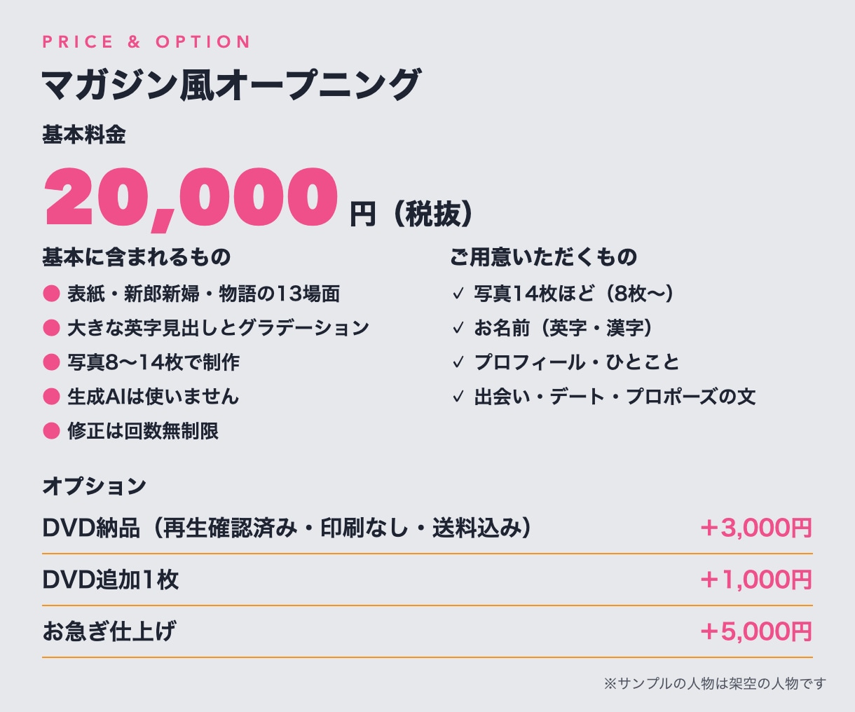 雑誌風！結婚式オープニングムービー作ります ふたりが表紙の特集号！マガジン風の入場前ムービー イメージ3