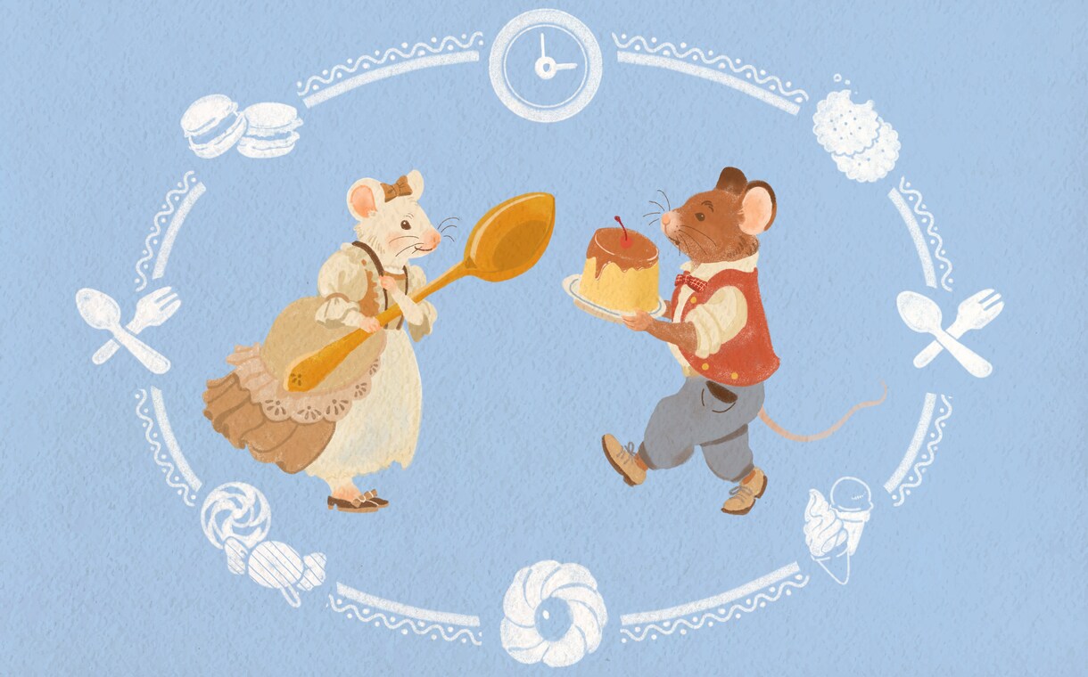 絵本のような、あったかい一枚絵をお描きします ショップカードや印刷物まで、心温まるイラストをどうぞ イメージ4
