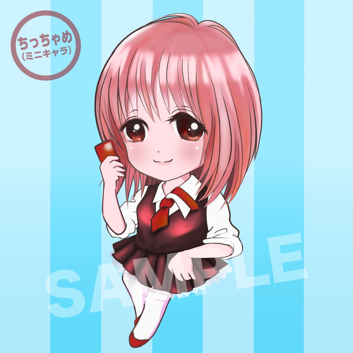 ちっちゃめ（ミニキャラ）描きます キャラクター、挿絵、アイコン、表紙、アイコンなどにいかが？ イメージ1