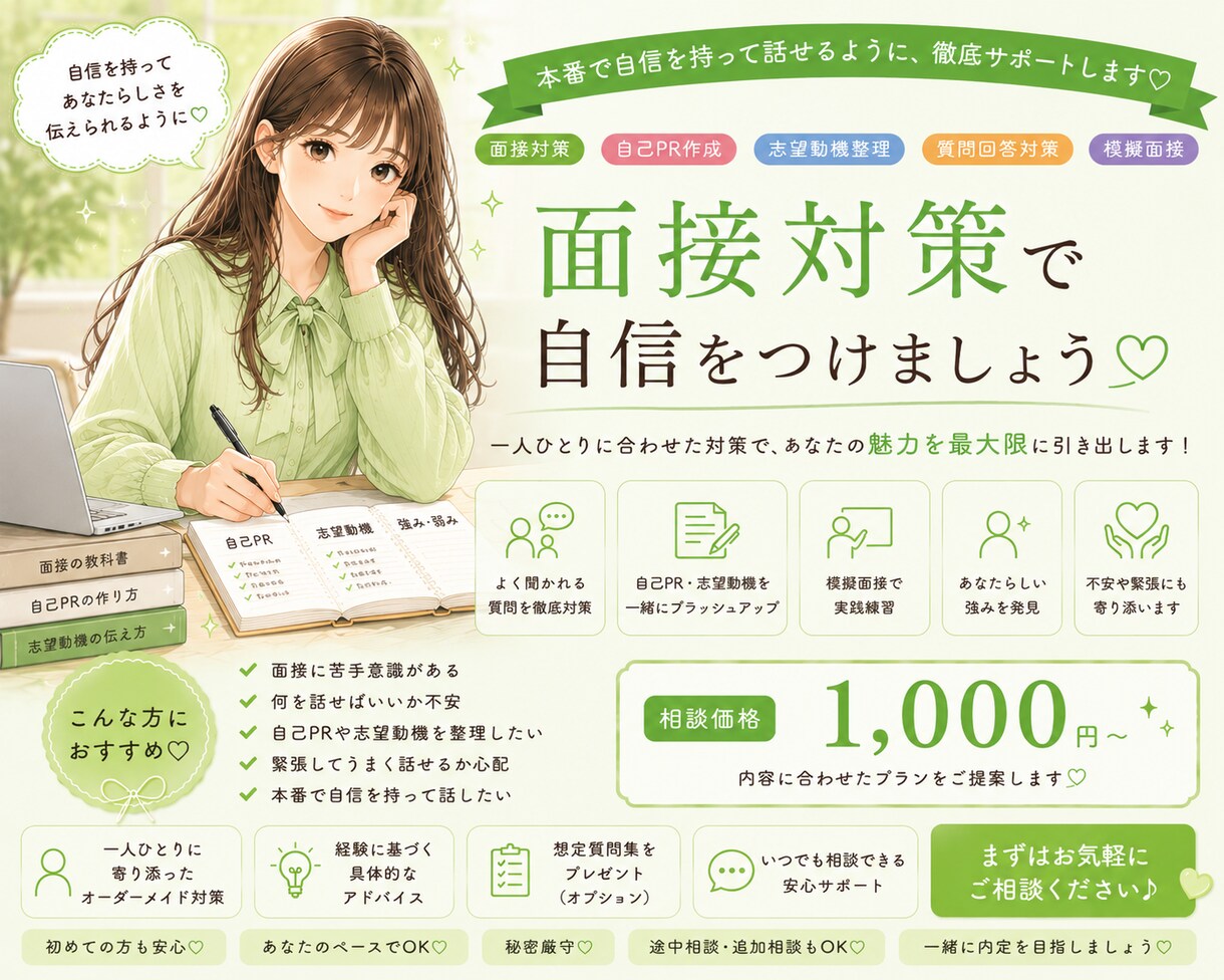 一人ひとりに寄り添い丁寧にサポートします あなたのペースに合わせてサポートします！ イメージ7