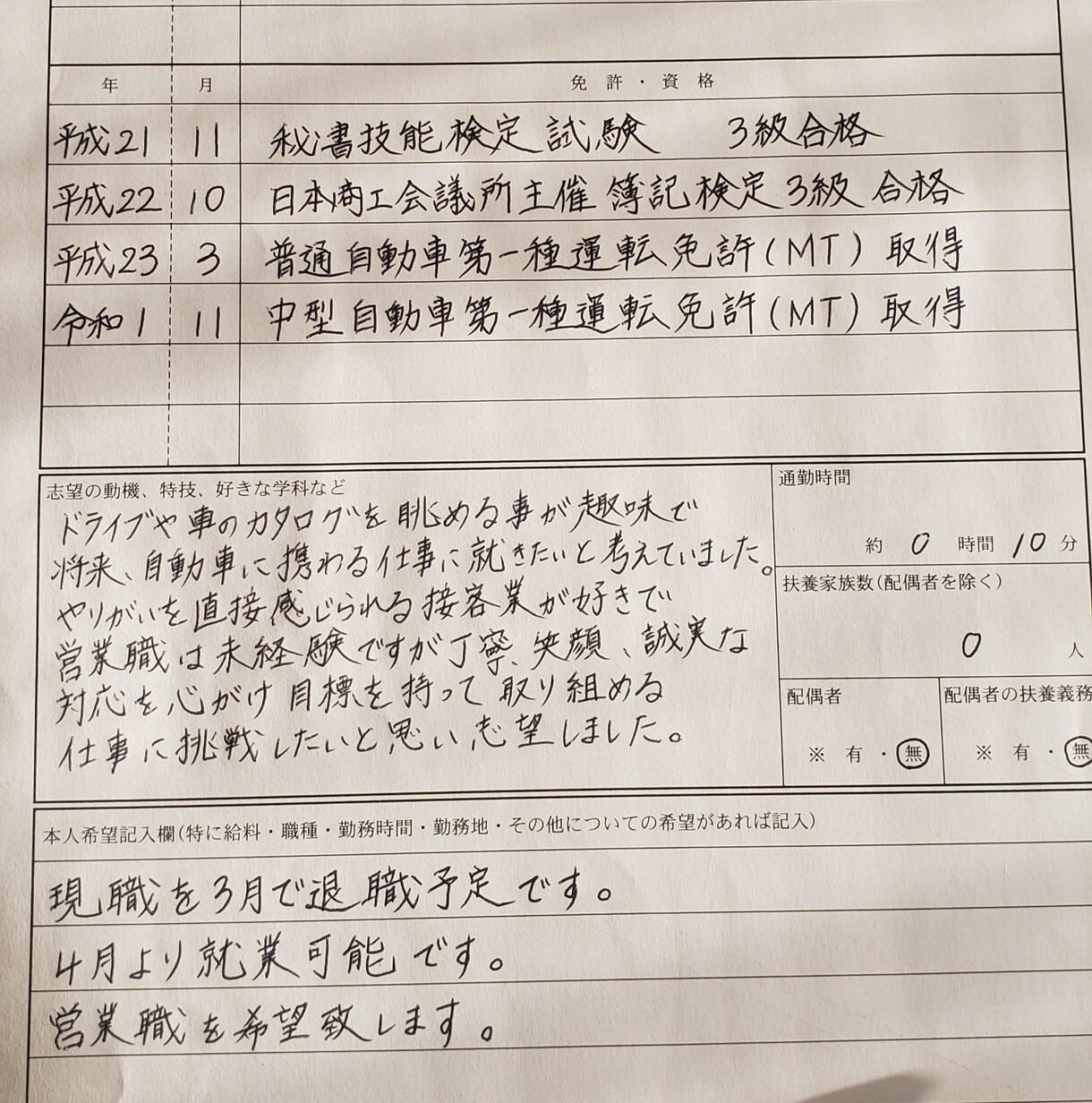 綺麗に丁寧に履歴書や文章、書類など書きます パート・アルバイト・就活の履歴書など幅広く綺麗に清書します！ イメージ1