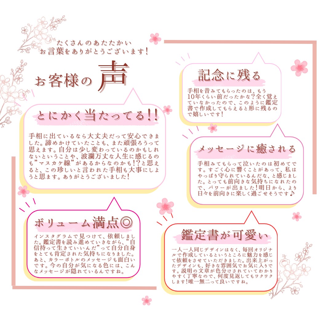 あなただけのオリジナル手相鑑定書を作成します ボリューム満点！デザインは唯一無二！記念に残ります。 イメージ5