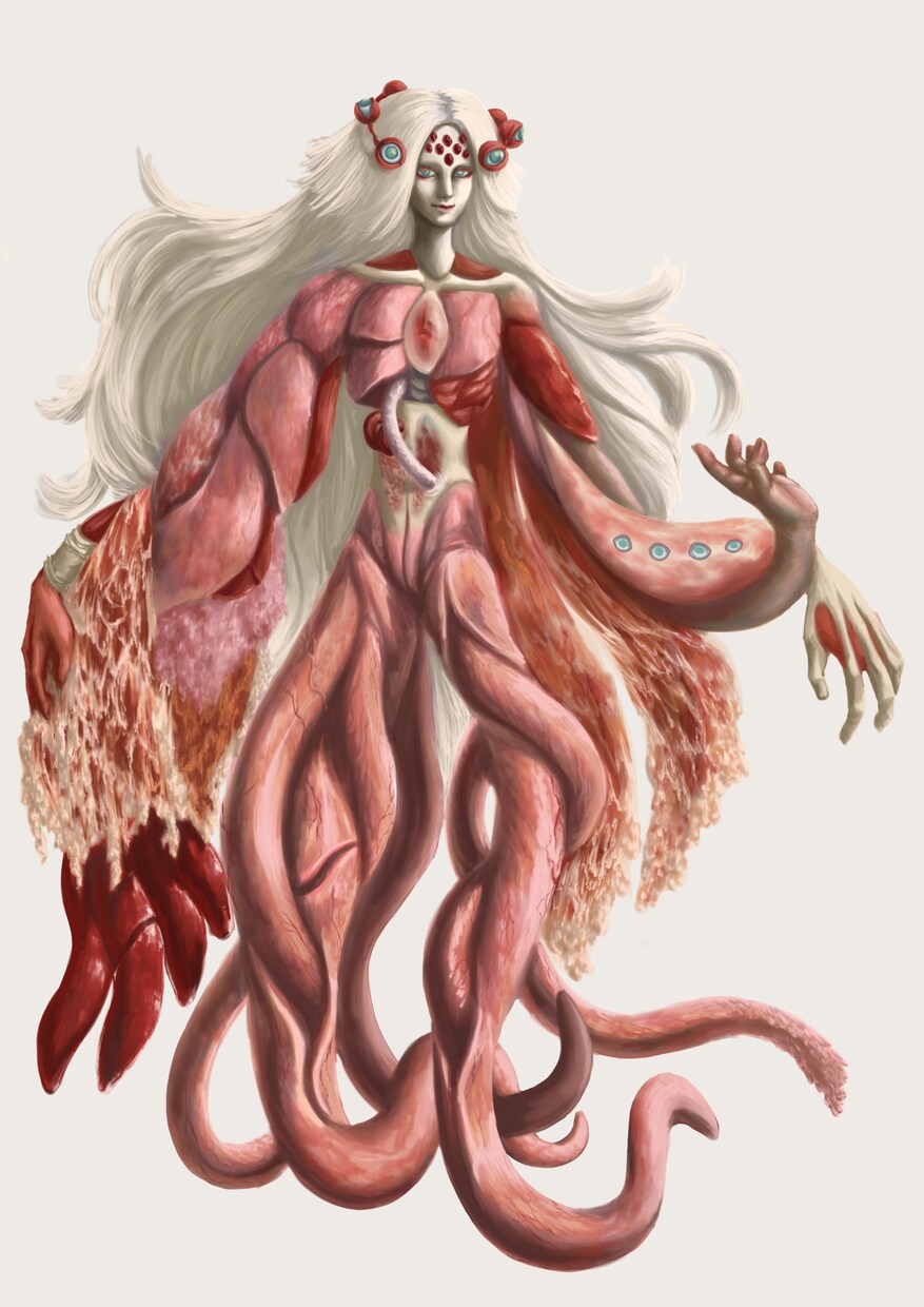 人外男性キャラデザイン・厚塗り立ち絵制作します ダークで幻想的なキャラクターをデザインから制作 イメージ10