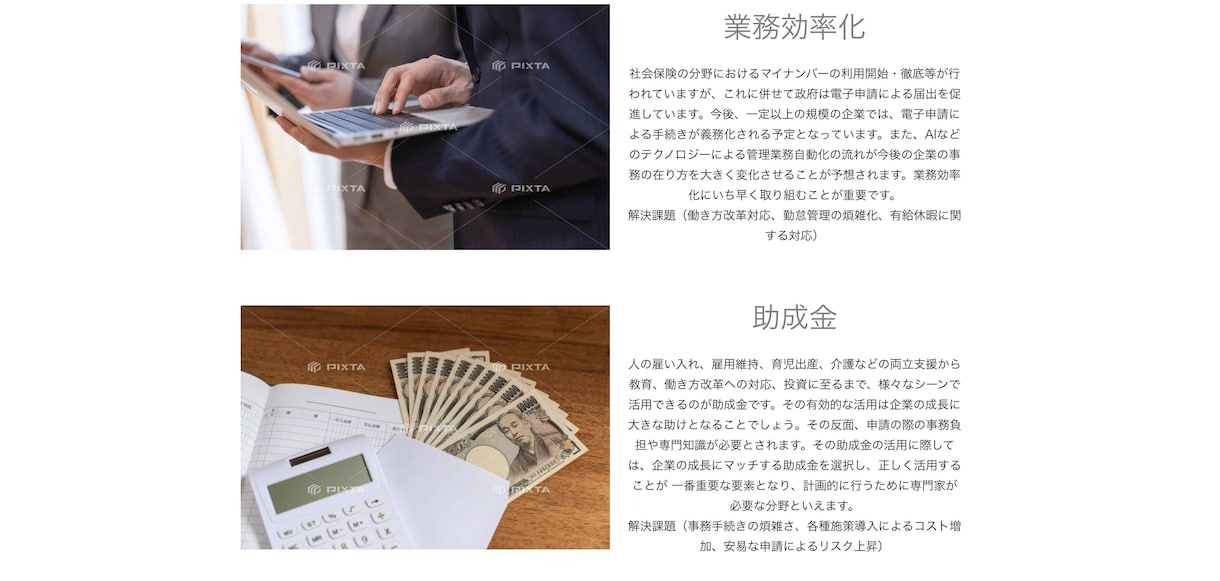 WordPress「有料テーマ」でHP作成します ハイクオリティなホームページを丁寧に制作させていただきます。 イメージ5