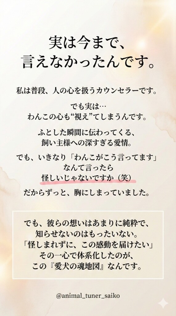 心理学×霊視！愛犬の魂の地図を作ります 「なぜ私を選んだの？」愛犬の使命と愛を地図にします イメージ4