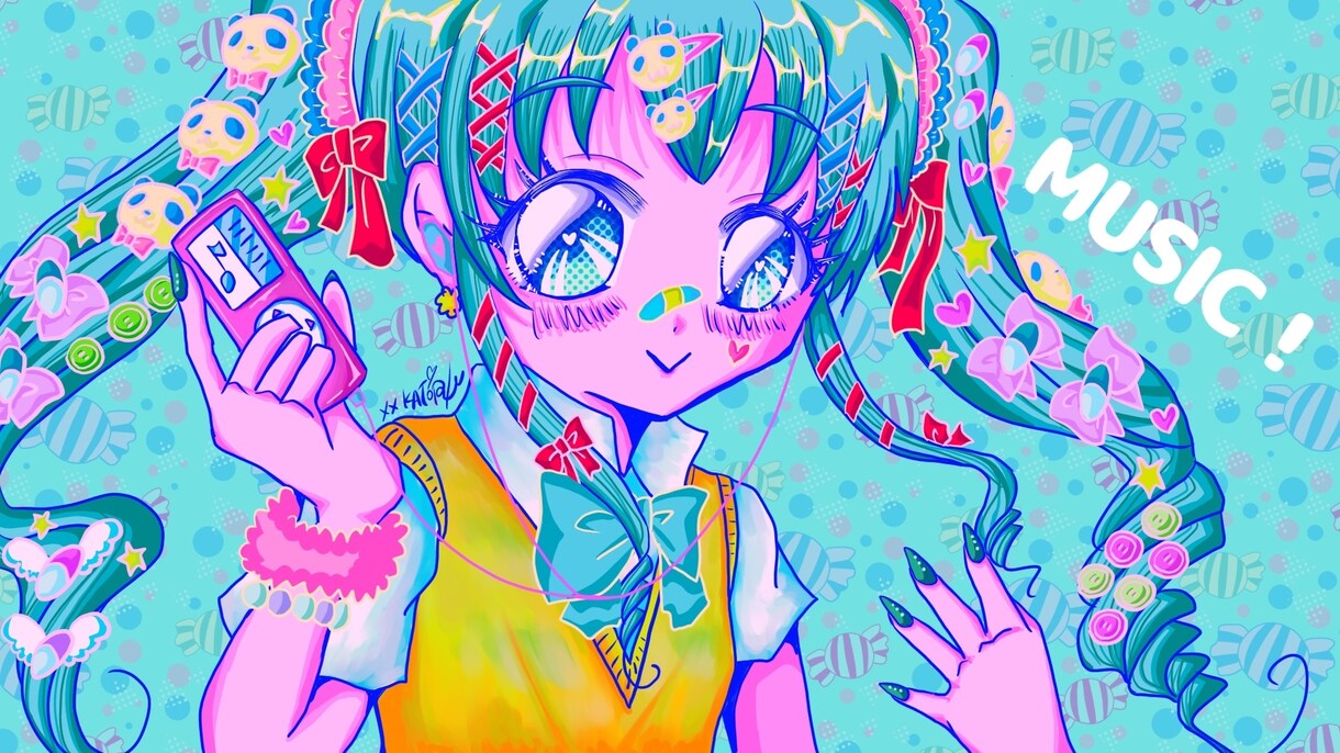 2000年代レトロポップで可愛い絵を描きます skeb実績50件以上！最高のkawaiiをお届けします！ イメージ7