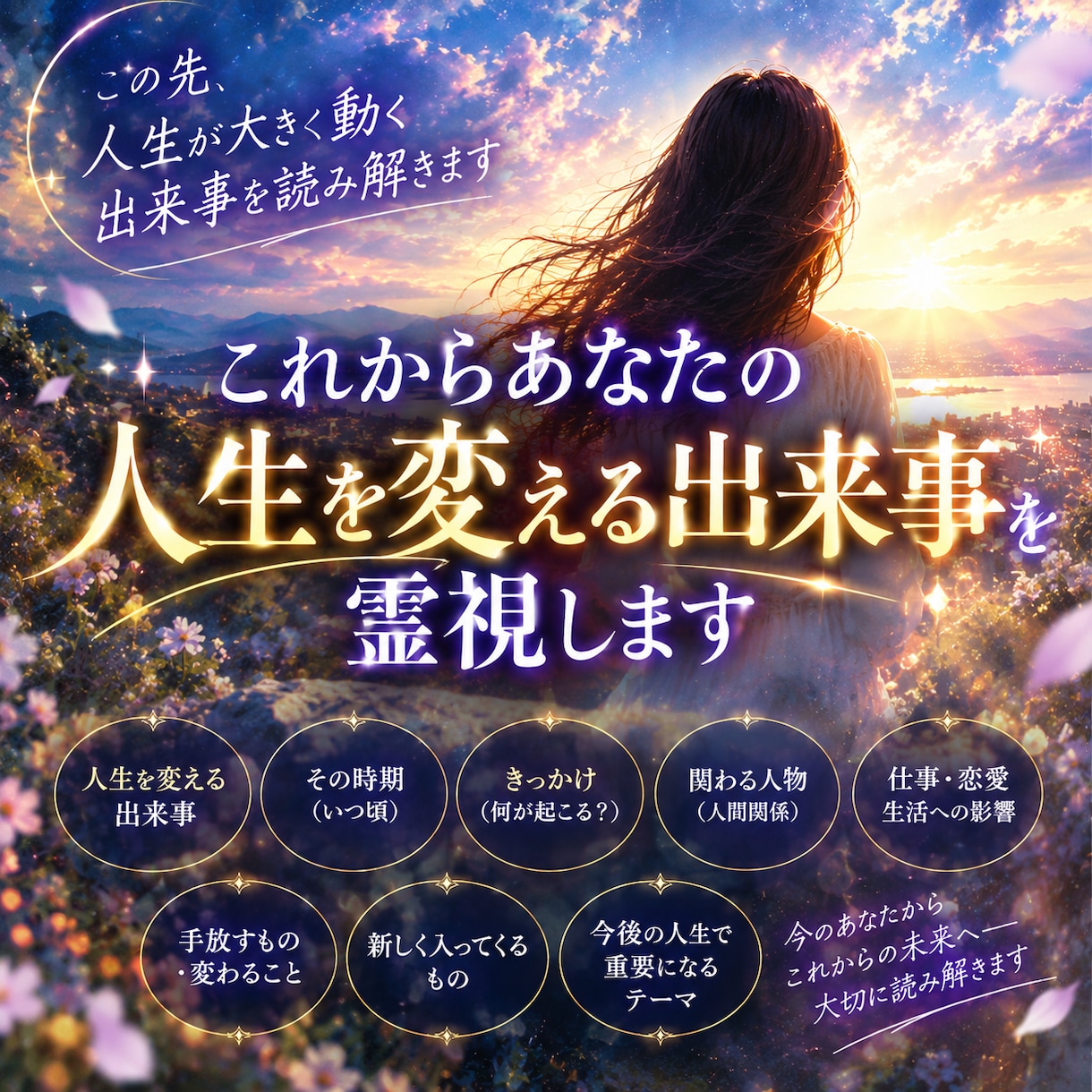これからあなたの人生を変える出来事を霊視します この先、人生が大きく動く出来事を読み解きます イメージ1
