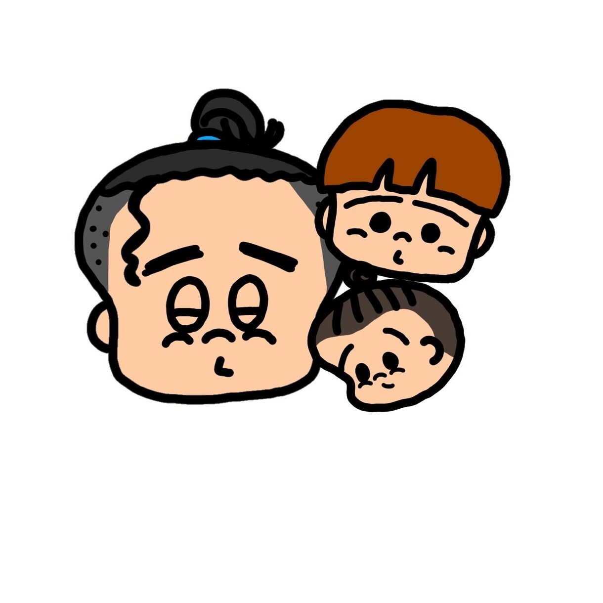 ゆるいデザインで似顔絵・アイコンを作成します ゆるい似顔絵・アイコンを得意としています! イメージ1