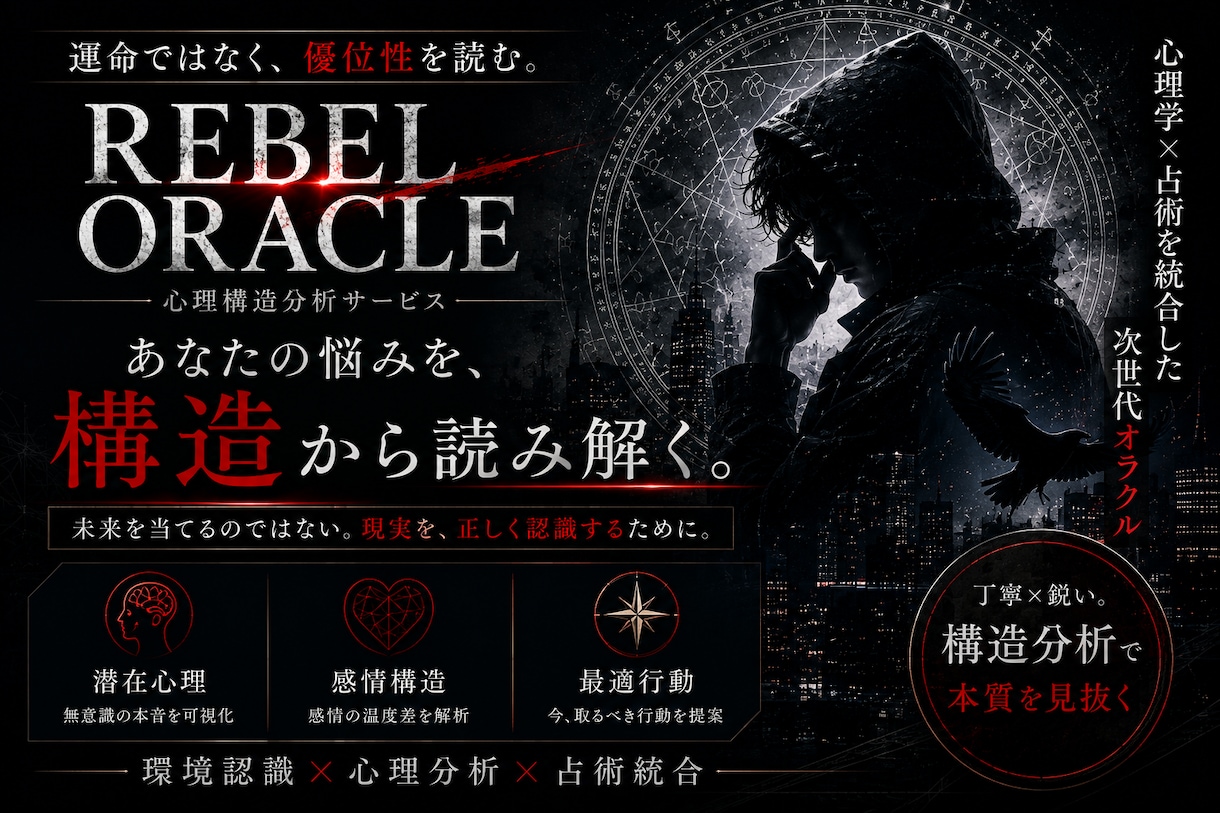 相手の本音と感情構造を解析します 未来予知ではない。環境認識だ。 イメージ1