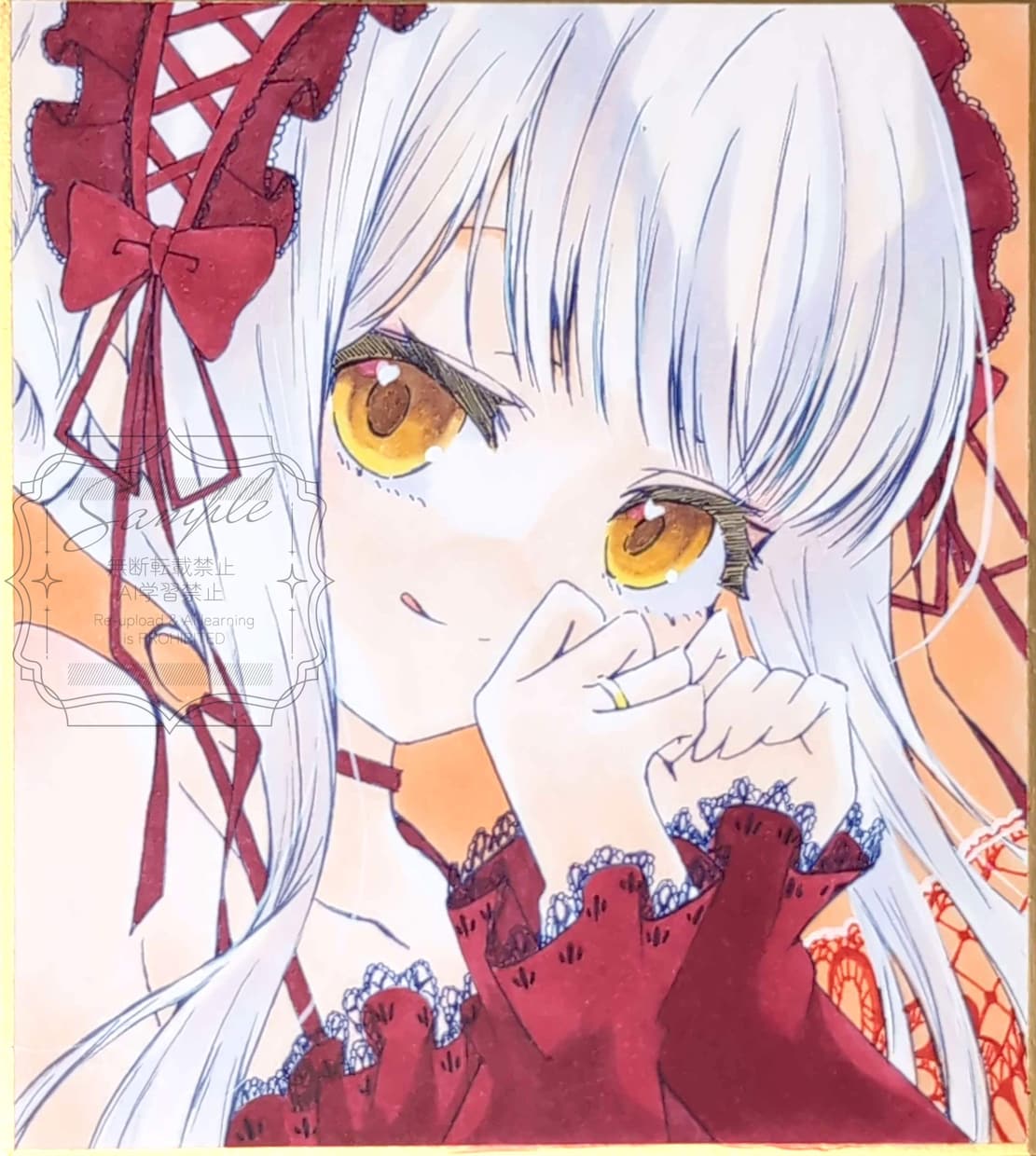 アナログでイラスト描きます フリルやレースなど可愛くメイク！ イメージ7