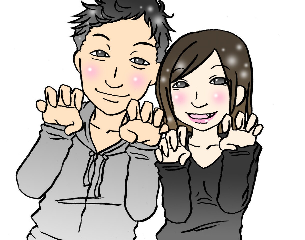 似顔絵風♪記念日イラストなどなどお描きします ご友人やご両親、恋人へのちょっとしたプレゼントにもどうぞ♪ イメージ5