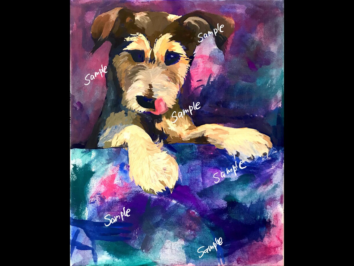 ペットの絵を描きます 愛犬の絵を部屋に飾りませんか？ ギフトにもオススメです イメージ4