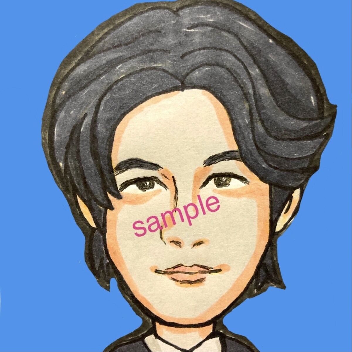 似顔絵アイコンお描きします 写真を元に簡単な似顔絵をお描きします イメージ3