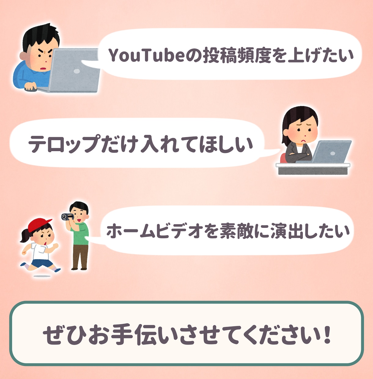 YouTube動画編集いたします わかりやすい動画を作成いたします！ イメージ3