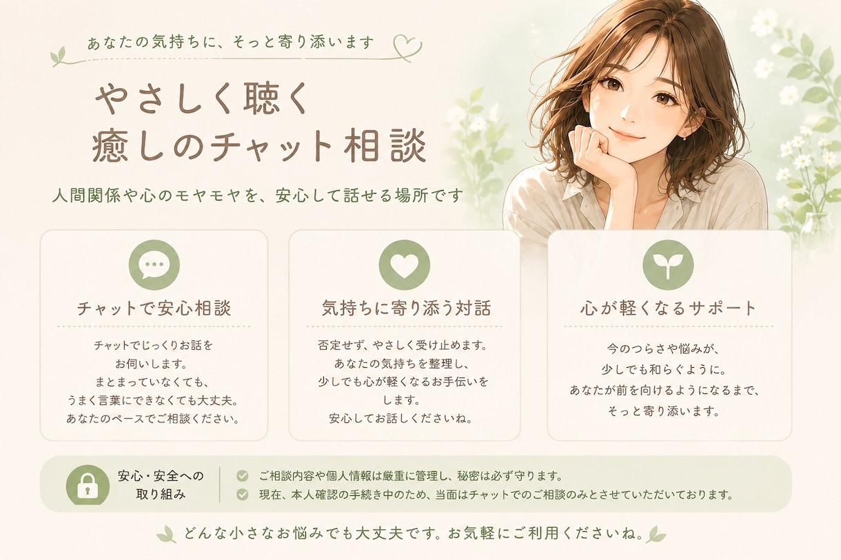 自分を追い込む癖、生きづらさを解消します 誰にも言えない悩みをが抱えてきた私だからこそ分かること イメージ1