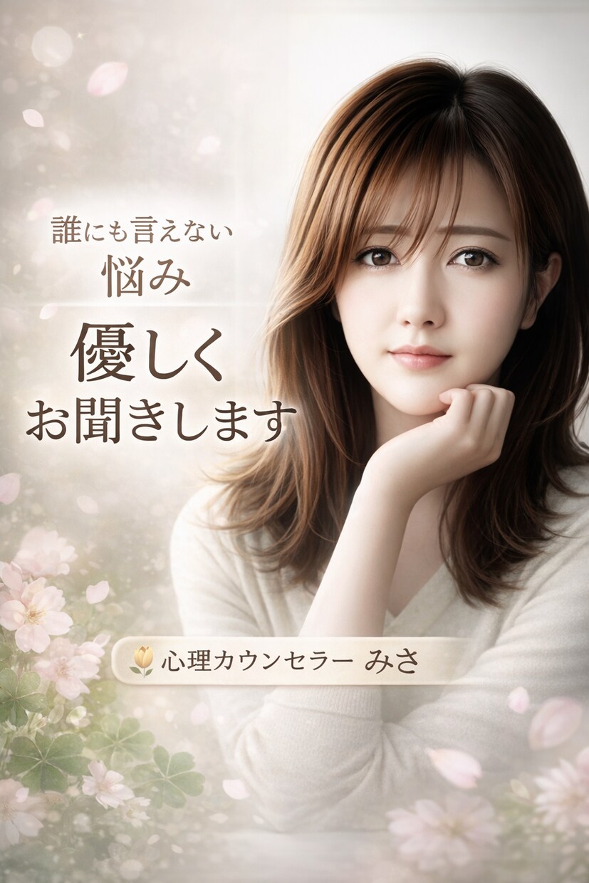 心に寄り添い優しくお話聴きます 否定せずあなたの気持ちを大切に受け止めます イメージ1