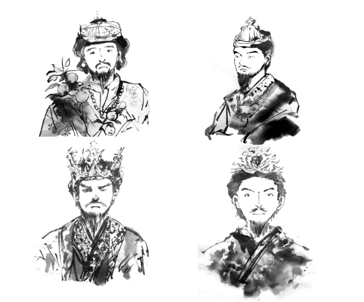 手描き水墨画風イラスト制作｜和の美を描きます 現役イラストレーターが水墨画のようなタッチで描きます！ イメージ7
