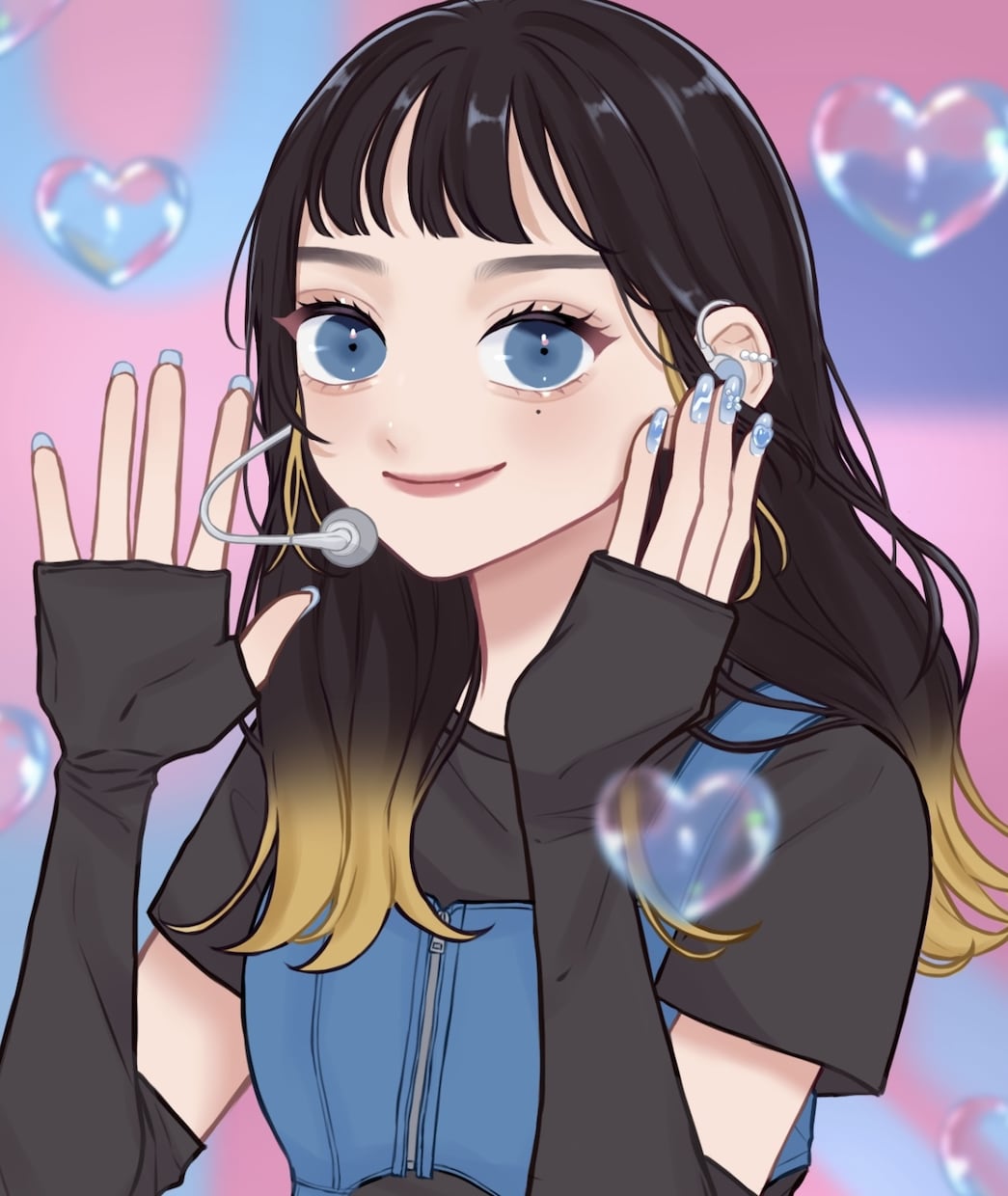 アイドルのようなふわふわ可愛いイラスト描きます SNSアイコンイラストも承りますᕦ(ò_óˇ)ᕤ イメージ2
