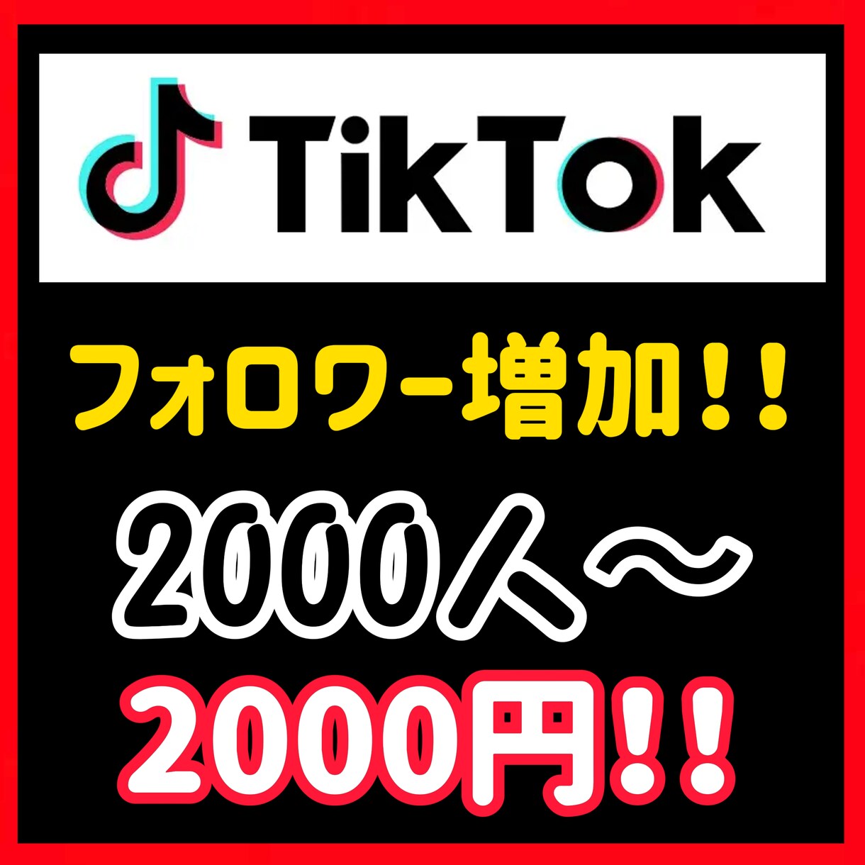 2000人TikTokのフォロワーを増やします 些細な疑問でもお答えしますのでご気軽に相談ください！ イメージ2