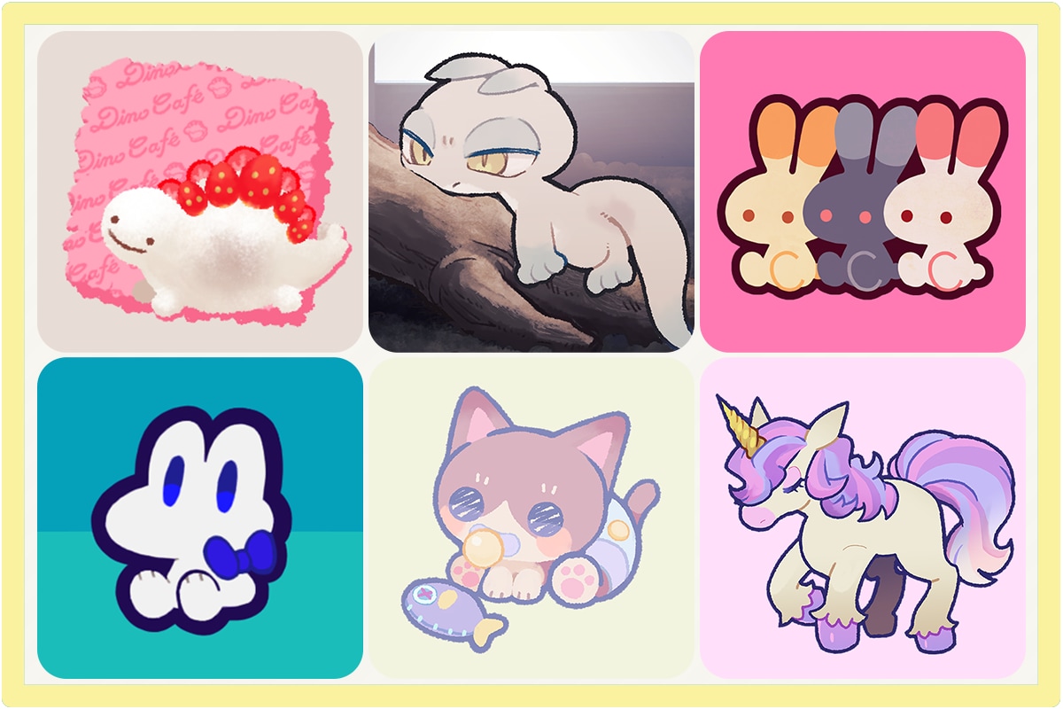 ゆる～いどうぶつイラストの制作します 【かわいいペットちゃんや、動物パートナーのキャライラスト】 イメージ2