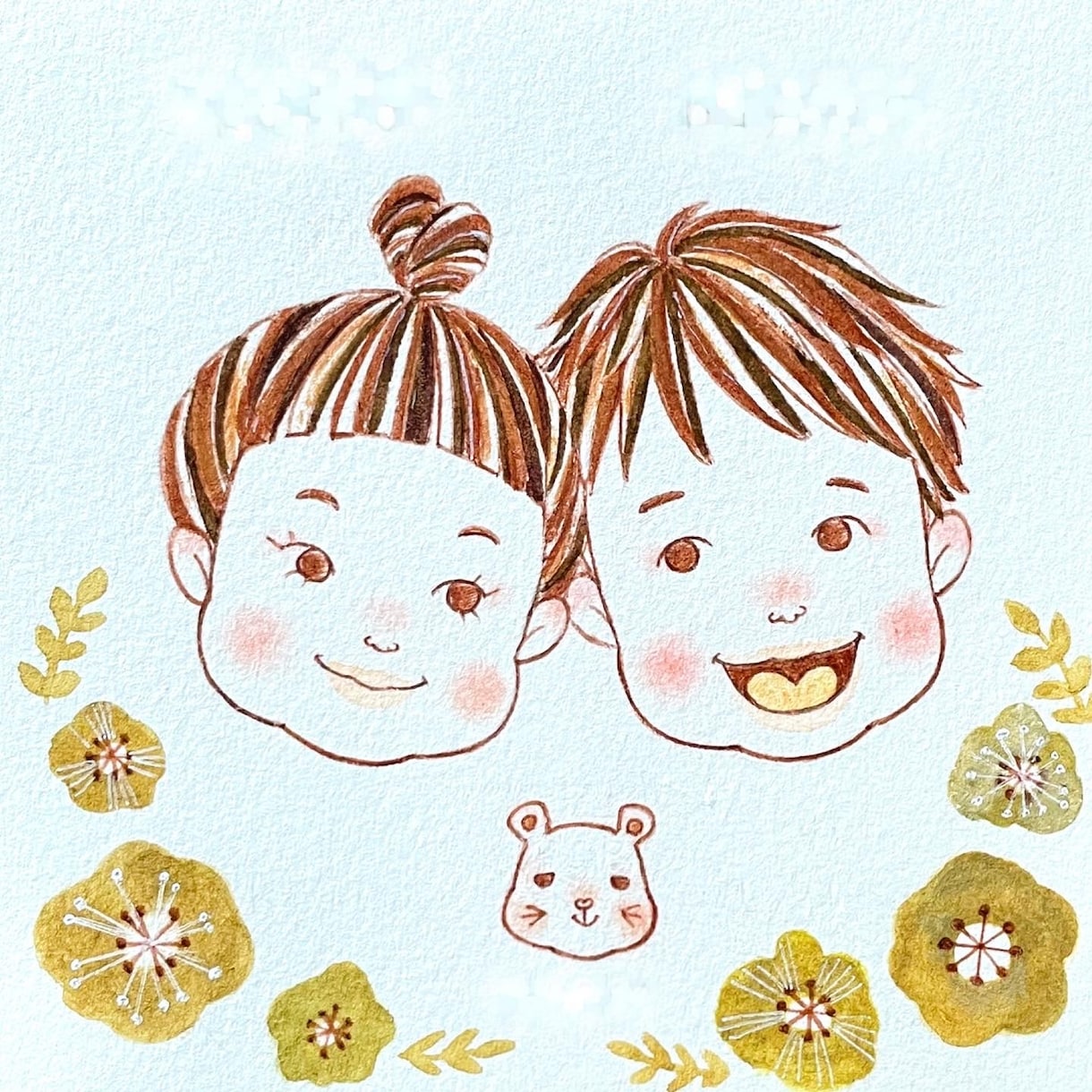 北欧ナチュラル似顔絵お描きします インテリアに馴染む北欧カラーのおしゃれな似顔絵お描きします イメージ2