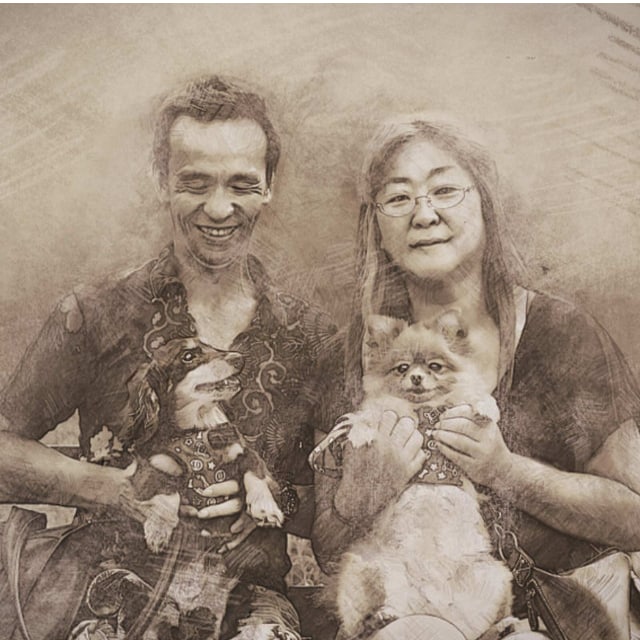 写真からリアル鉛筆画風の似顔絵を作ります 冠婚葬祭やウェルカムボード、記念日やプロフ画像等に是非♪ イメージ2