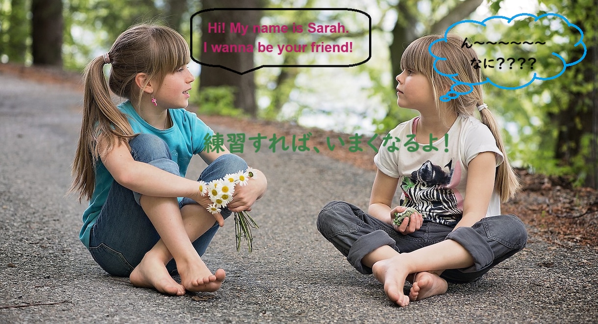 初心者向けに英語のアウトプットのお手伝いをします 絵や写真を見ながら、なんて言えばいいか練習しましょう！ イメージ1