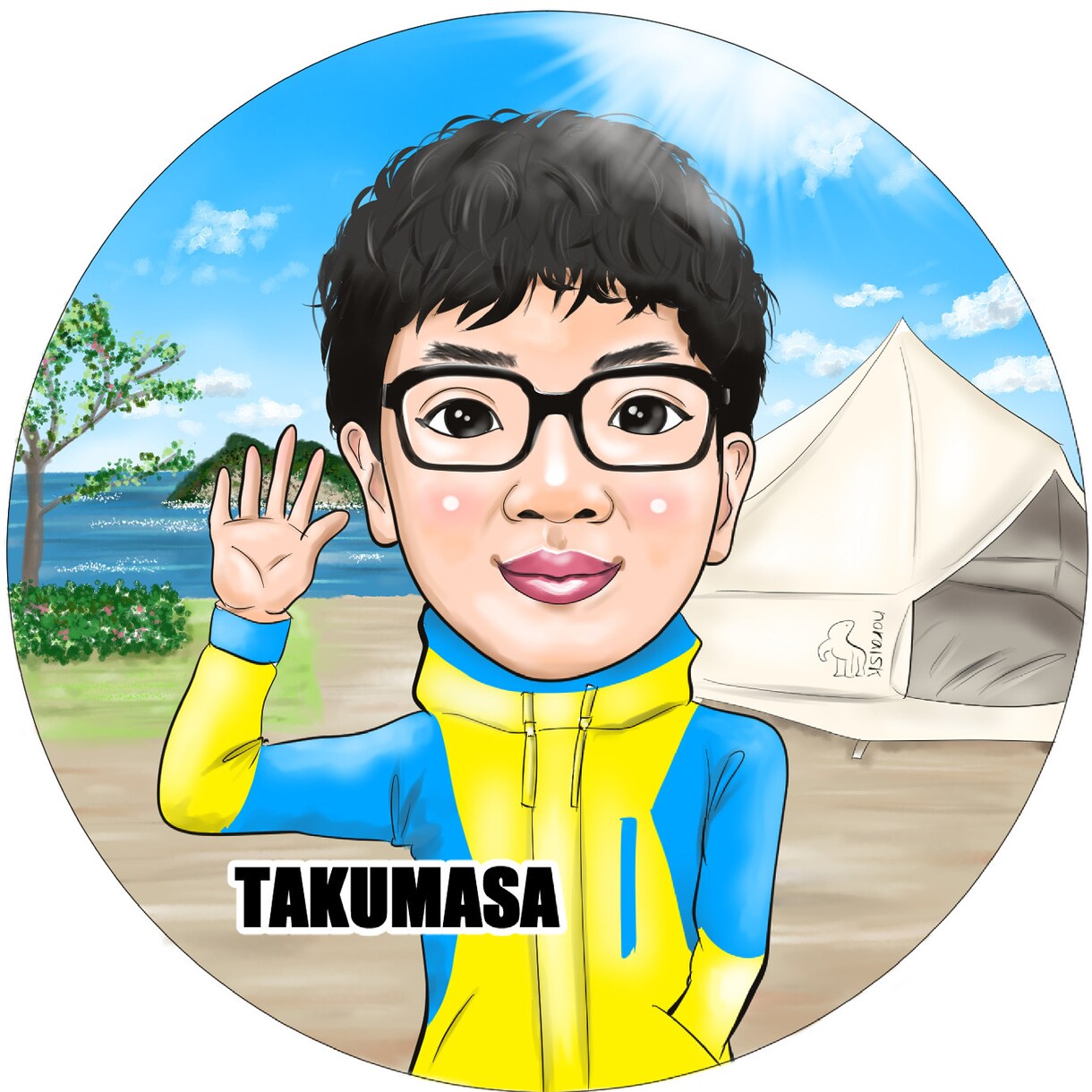 そっくりで愛らしい似顔絵アイコン作成します ★修正回数無制限★データ贈呈★文字・衣装指定無料 ★ イメージ3