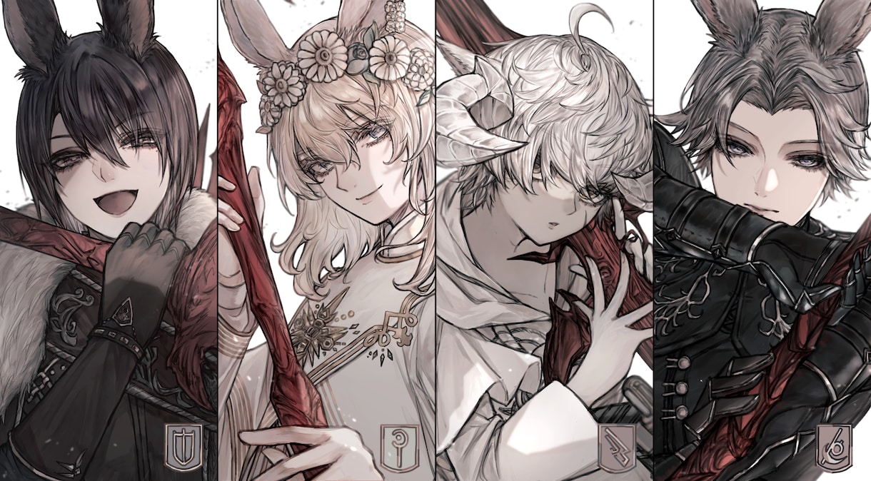 男女問わず！美麗イラスト・立ち絵お描きします 単体絵から集合絵まで。ヘッダーやサムネイルにもどうぞ。 イメージ1