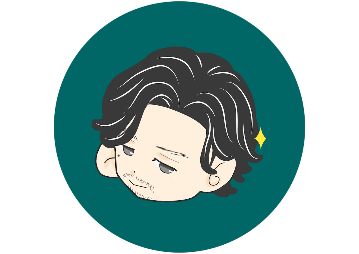 男性特化！大人男子の似顔絵アイコン描きます 可愛くて親しみやすい【大人の男】をお探しの方へ。 イメージ4