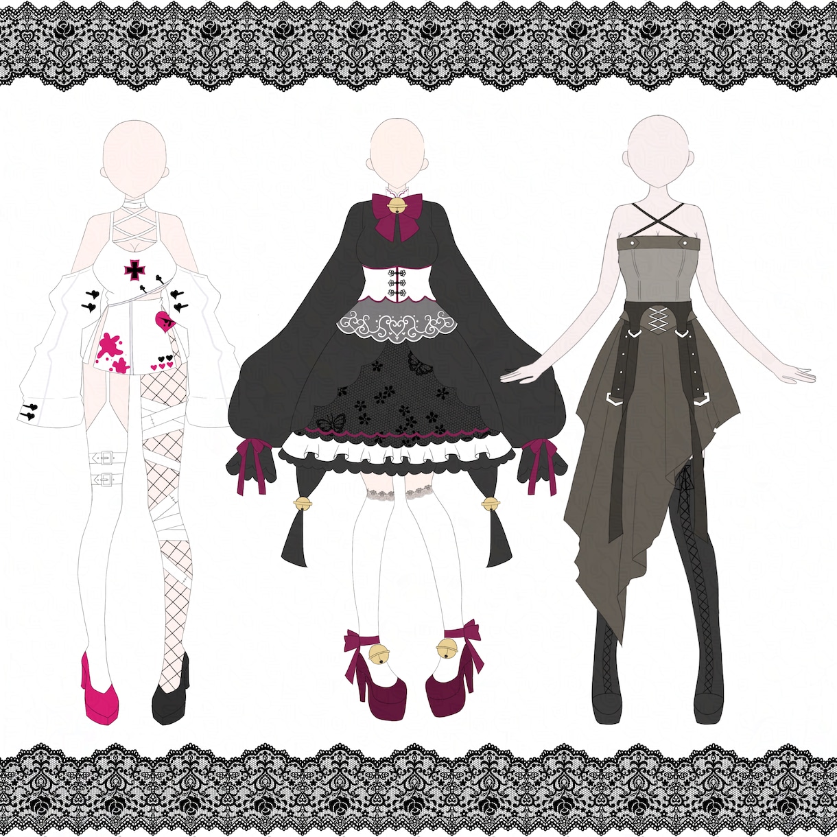 衣装デザインお描き致します 人とは被らないあなただけのお衣装が欲しい方へ イメージ2
