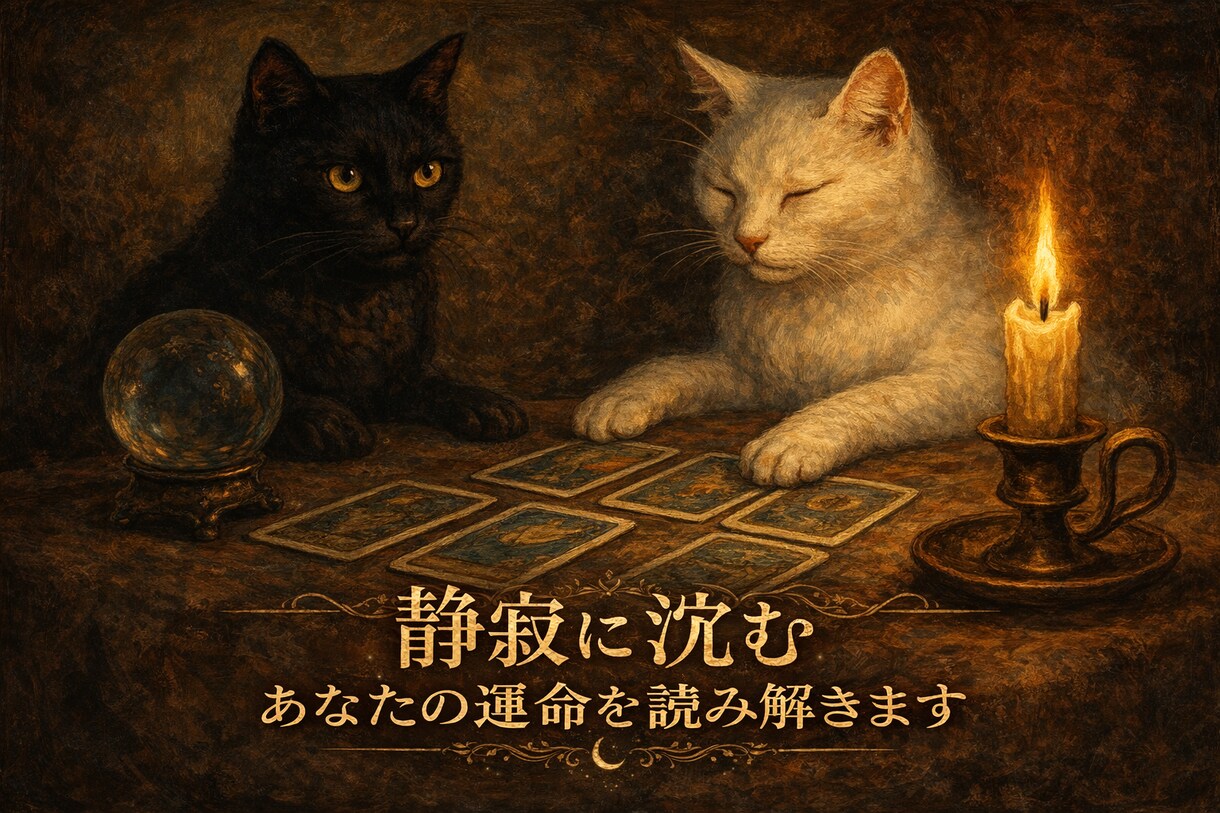 静寂に沈むあなたの運命を読み解きます 占い初心者の方におすすめ…優しく寄り添う鑑定を行います。 イメージ1