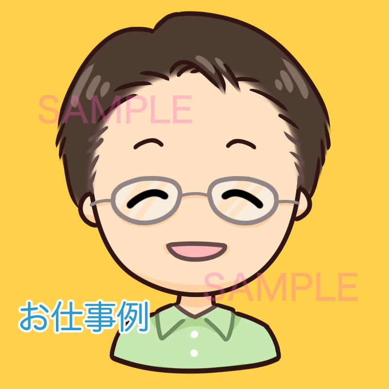 シンプルやわらかなアイコン お作りします SNSに、ブログに、動画に。いろいろ使えるやさしいイラスト◎ イメージ2