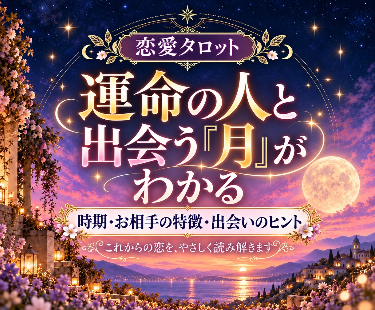 運命の人と出会う月を半年の恋愛カレンダーで占います 次の恋は何月に動き出す？半年先まで読みます イメージ1
