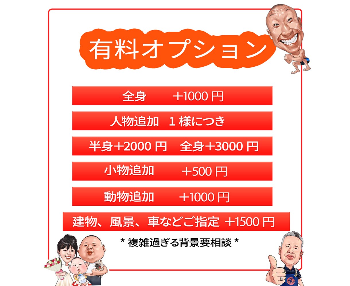 あなたの魅力を輝かせよう！個性豊かな似顔絵描ます 印刷できる高解像度！PSD、JPG、PNGの3点セット提供 イメージ7