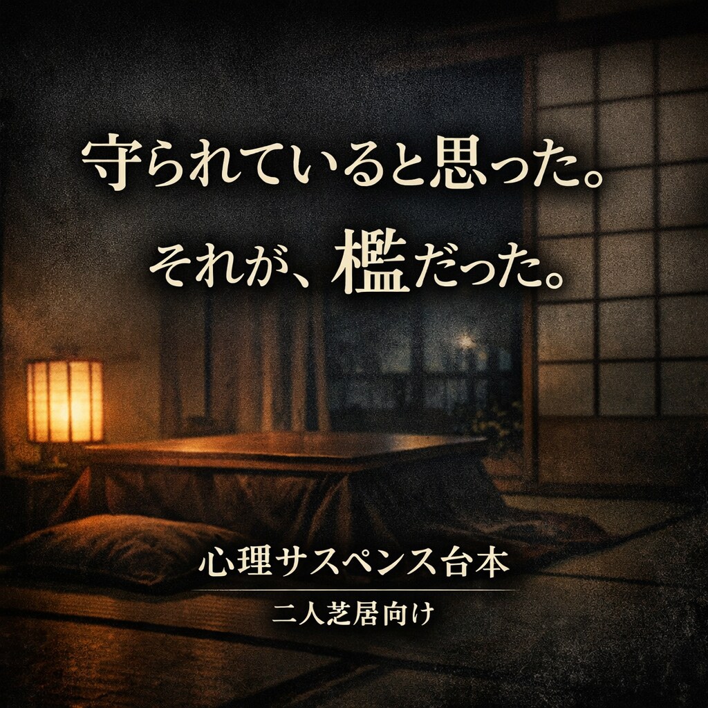 二人芝居向け｜心理サスペンス台本を制作します 日常のすぐ隣にある、静かな狂気を制作できればと考えています。 イメージ1